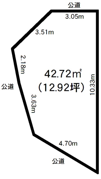 神戸市東灘区深江南町4丁目　売土地の図面