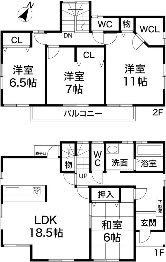 神戸市長田区上池田3丁目　新築戸建の図面