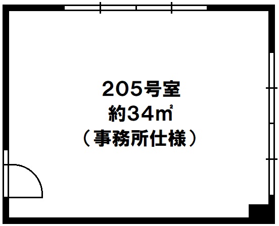 貸店舗・事務　光山ビル205号　神戸市須磨区白川台1丁目の図面