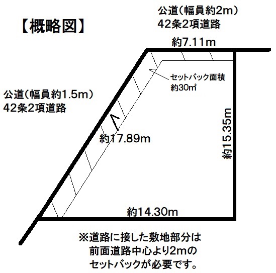 神戸市灘区五毛通2丁目　売土地の図面