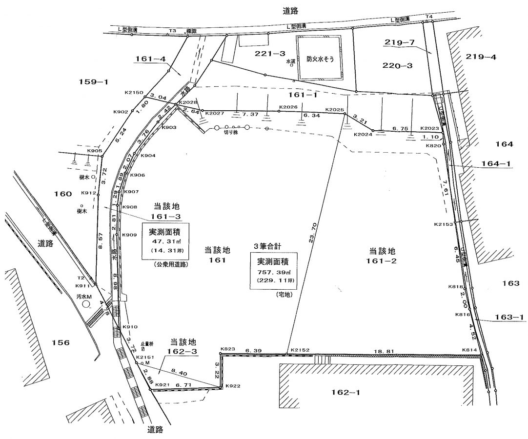 丹波市市島町　売土地の図面