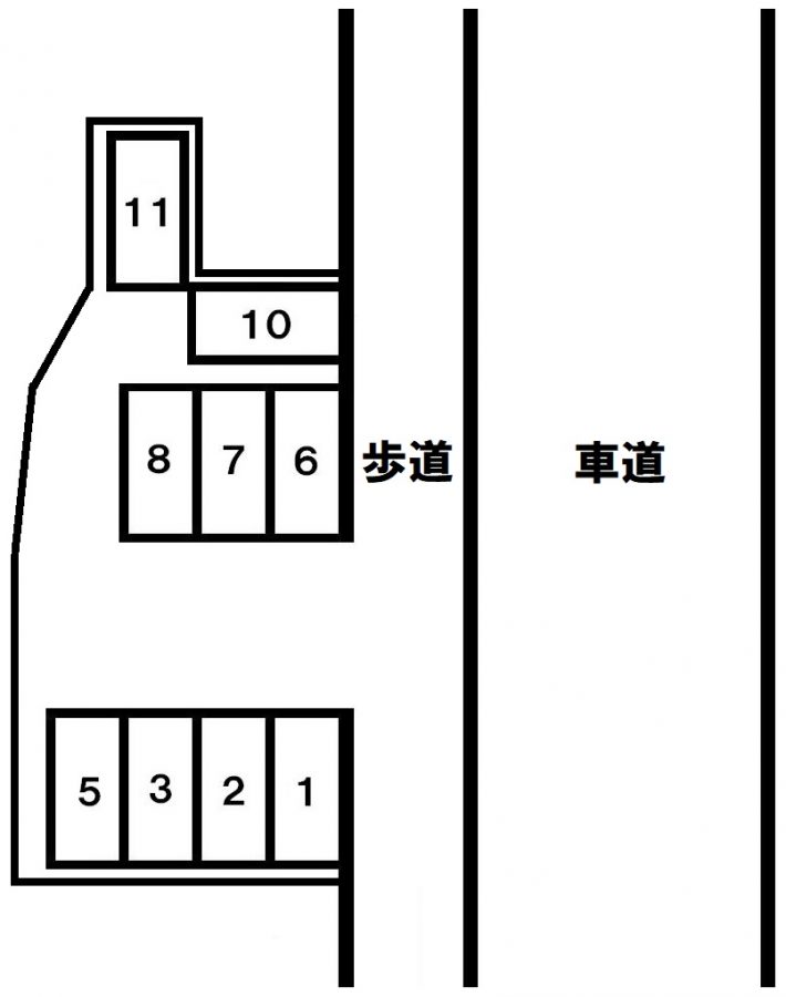 姫路市延末　月極駐車場の図面