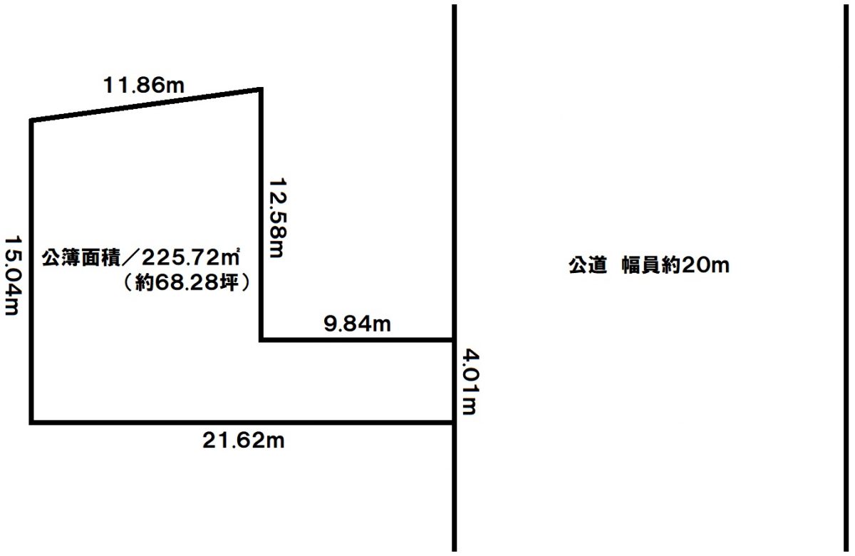 芦屋市浜芦屋町　売土地の図面