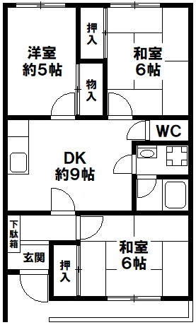 伊藤ハイツ　賃貸テラスハウス　神戸市長田区西代通2丁目の図面