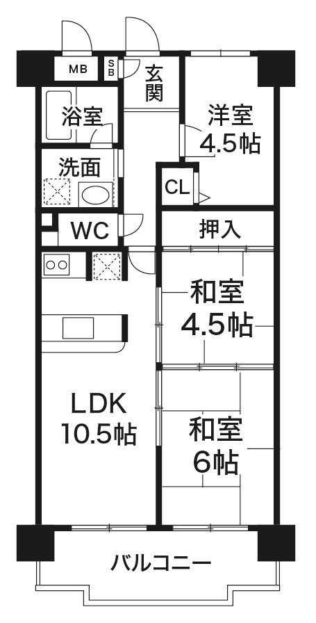 ユニライフ垂水千代ヶ丘　神戸市垂水区千代ヶ丘2丁目の図面