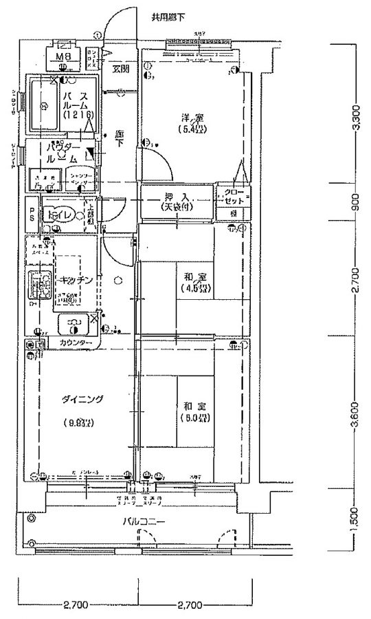 プレステージ明石大久保Ⅲ　1,250万円の図面
