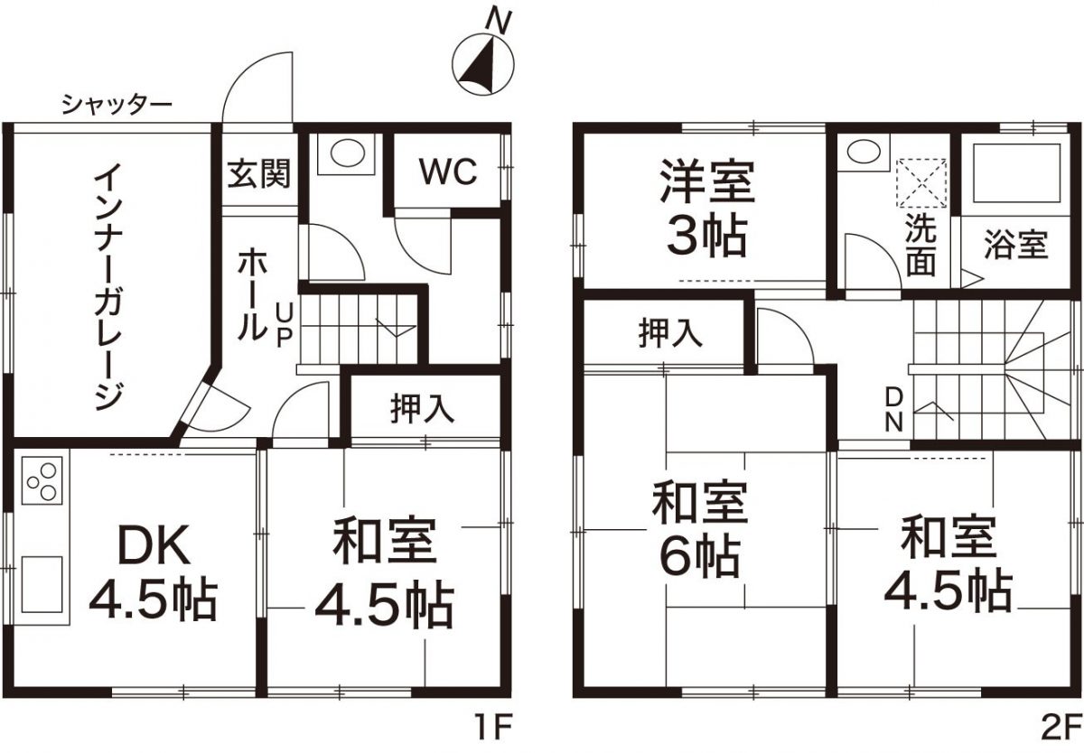 兵庫区会下山町３丁目中古戸建　2,280万円の図面