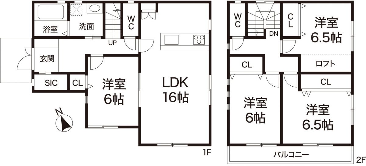 明石市朝霧山手町　新築未入居一戸建の図面