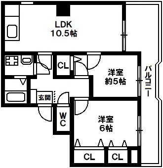 白川台ステイツ　神戸市須磨区白川台6丁目　賃貸マンションの図面