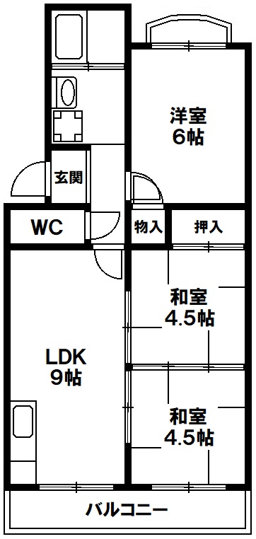 鈴松マンション　神戸市須磨区白川台6丁目　ペット飼育相談可能の図面