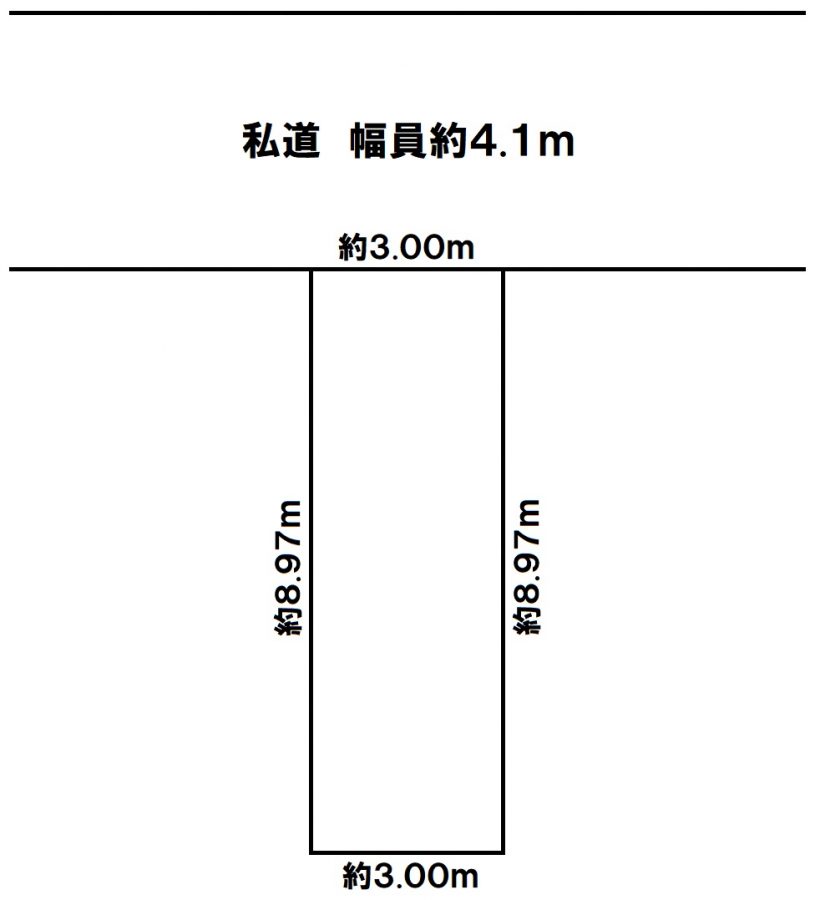 神戸市須磨区東白川台5丁目　売土地　家庭菜園用地　駐車場用地の図面