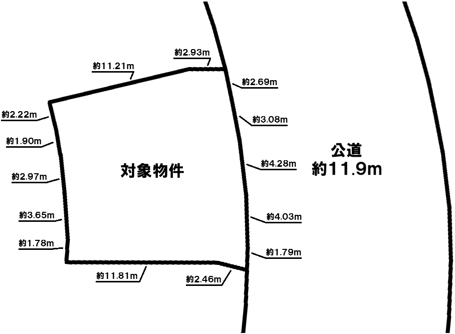 神戸市須磨区若草町1丁目　売土地　建築条件なしの図面