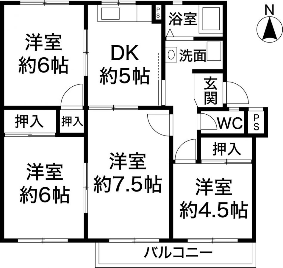 高倉台11団地55号棟　神戸市須磨区高倉台3丁目　分譲貸し　敷金礼金なしの図面
