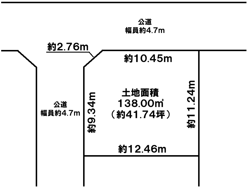 売土地　加古川市加古川町中津　JR山陽本線「加古川」駅の図面