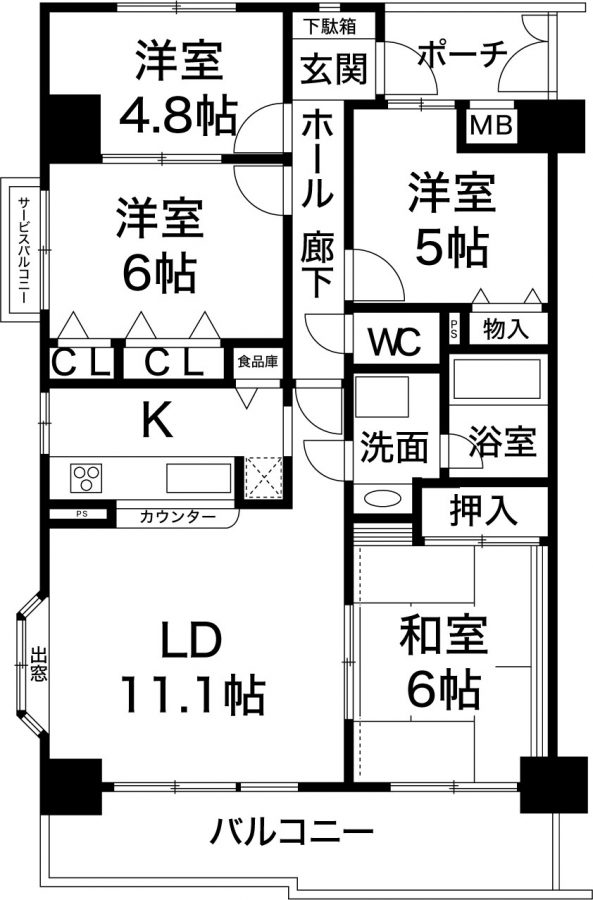 ダイアパレス西明石　明石市松の内2丁目　オーナーチェンジ物件の図面