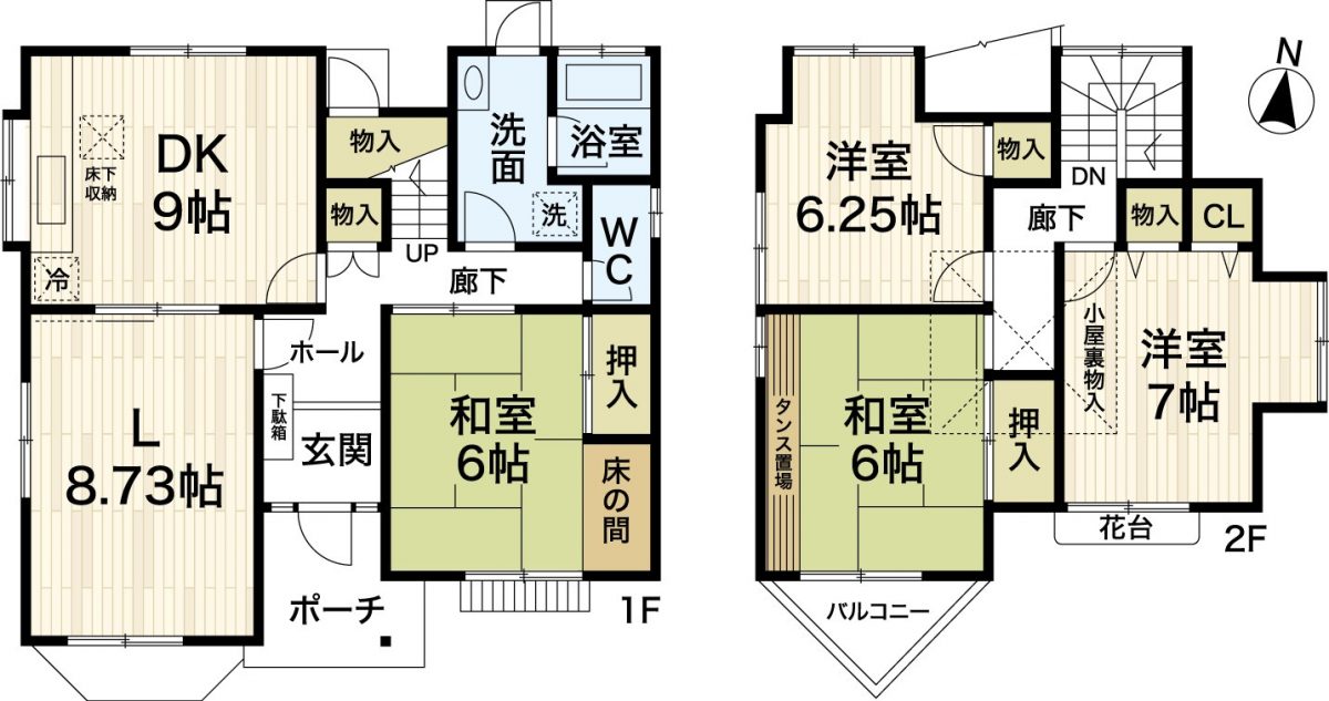 中古一戸建 神戸市須磨区東白川台3丁目 神戸市営地下鉄西神山手線「名谷」駅の図面